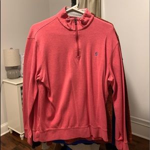 Red Polo Ralph Lauren Men’s Pullover Large Soft Warm. Grey Pony